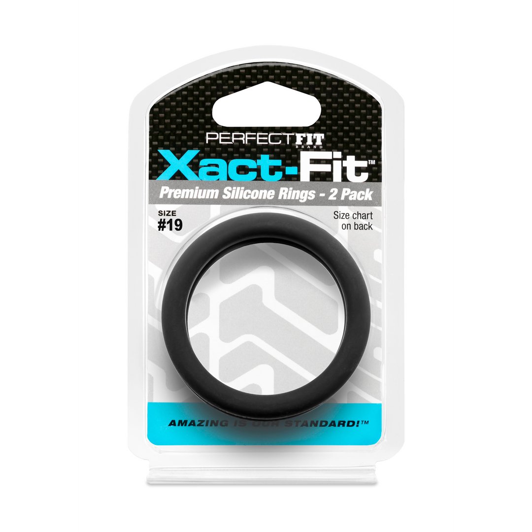 #19 Xact - Fit - Cockring 2 - Pack - EroticToyzProducten,Toys,Toys voor Mannen,Cockringen,,MannelijkPerfectFitBrand