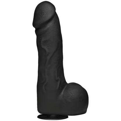 Realistische Dildo Met Zuignap - 25 cm Zwart