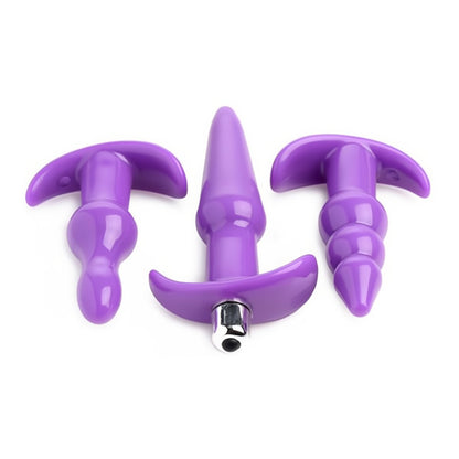 4 Piece Vibrating Butt Plug Set - EroticToyzProducten,Toys,Anaal Toys,Buttplugs Anale Dildo's,Buttplugs Anale Dildo's Vibrerend,,GeslachtsneutraalXR Brands