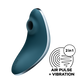 Dubbele Air Pulse Vibrator - Blauw