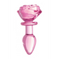 Glazen Butt Plug - Roze 8.3 cm