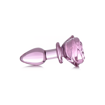 Glazen Butt Plug - Roze 8.3 cm