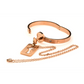 Locking Armband en Sleutel Ketting - Rose Gold