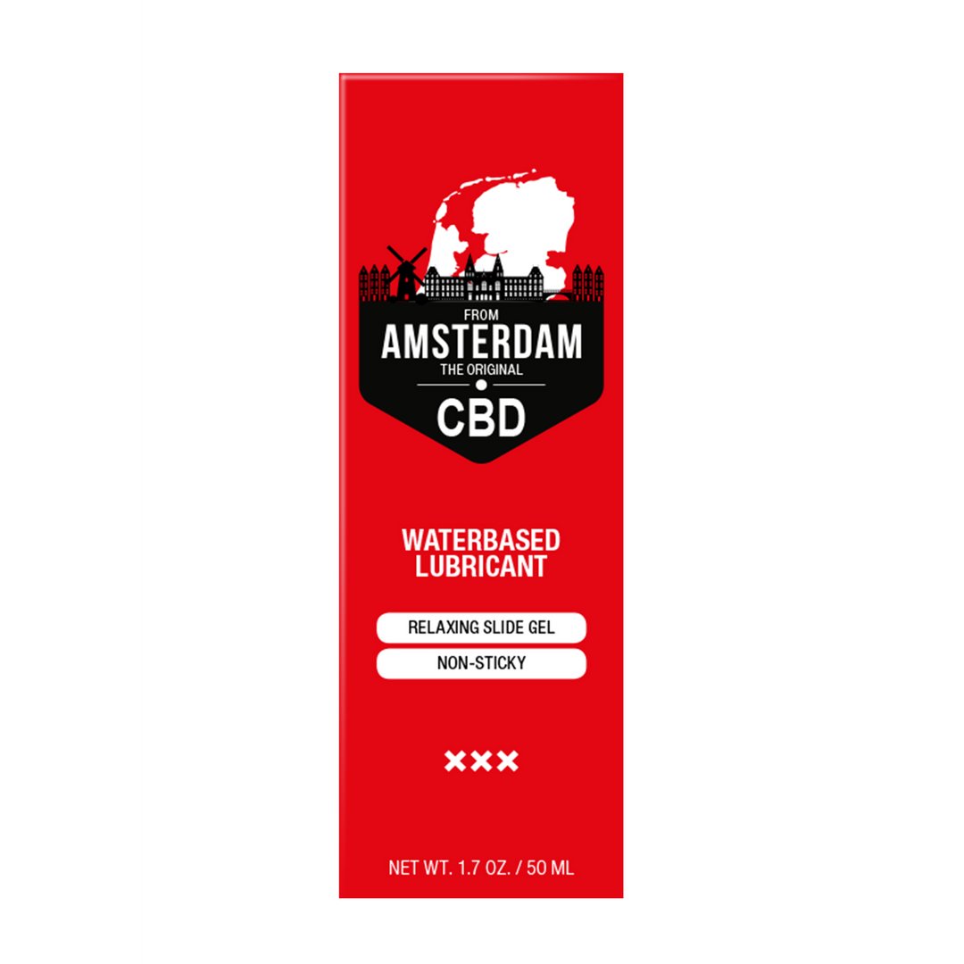 'Amsterdam CBD Glijmiddel op Waterbasis 50 ml - Kleurloos' - EroticToyzCBD - GlijmiddelenPharmquests by Shots