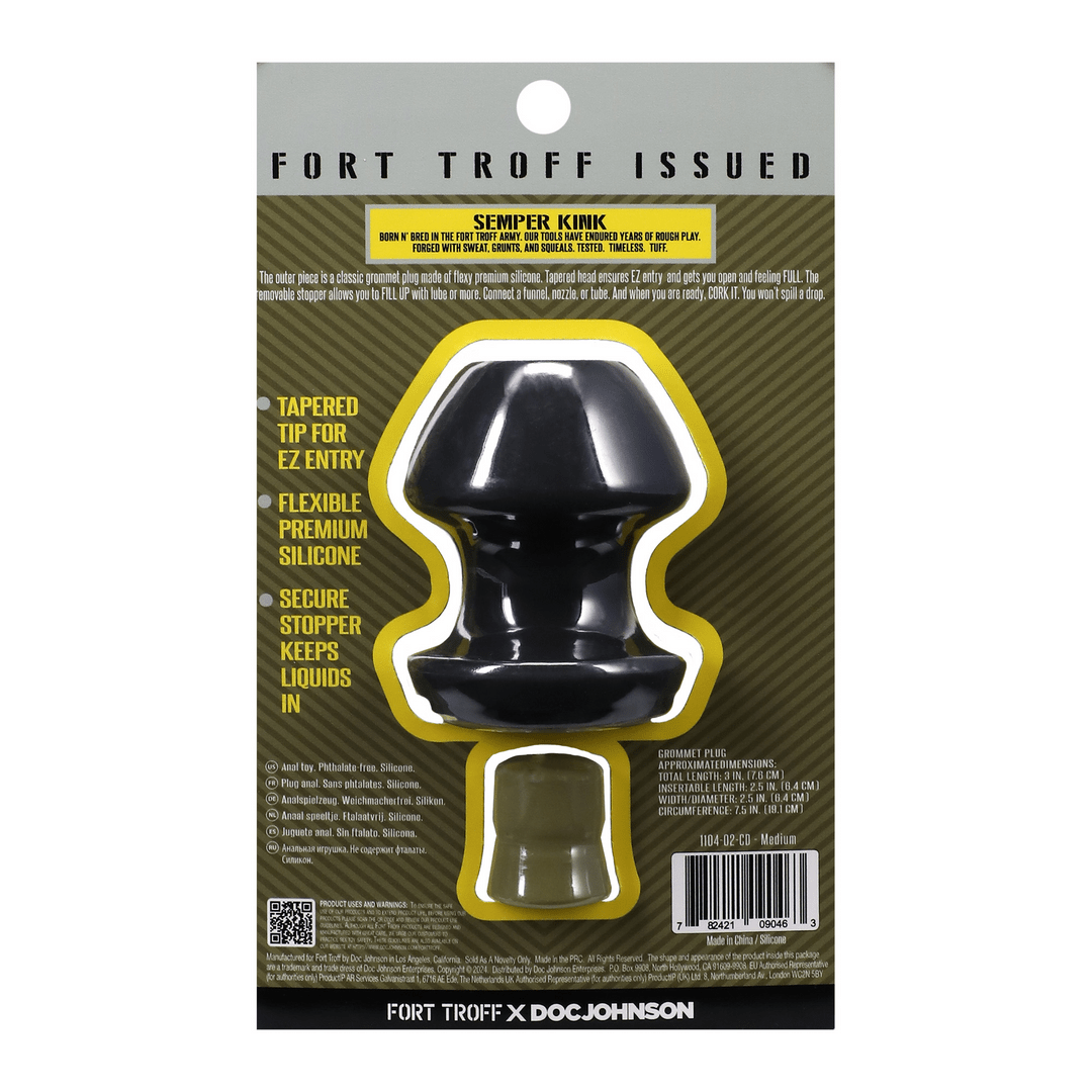 Anaal Vloeistof Keeper - Medium Zwart - Pleasureplay Buttplugs Anale Dildo's Niet VibrerendDoc Johnson