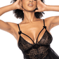Babydoll Met Bloemenkant - Zwart S/M - Pleasureplay BabydollsMapalé