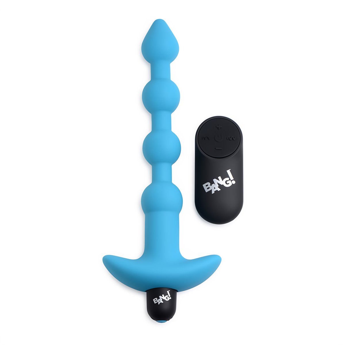 BANG Vibrating Silicone Anaal Kralen met Afstandsbediening - Zwart - 21 cm - EroticToyzAnal BeadsXR Brands