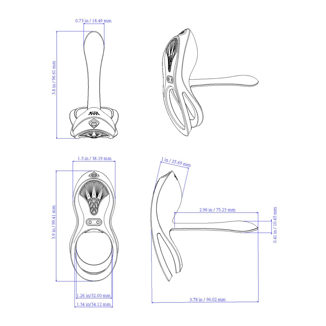 Draagbare Vibrator - Fluweel Paars - Pleasureplay Luxe VibratorZalo