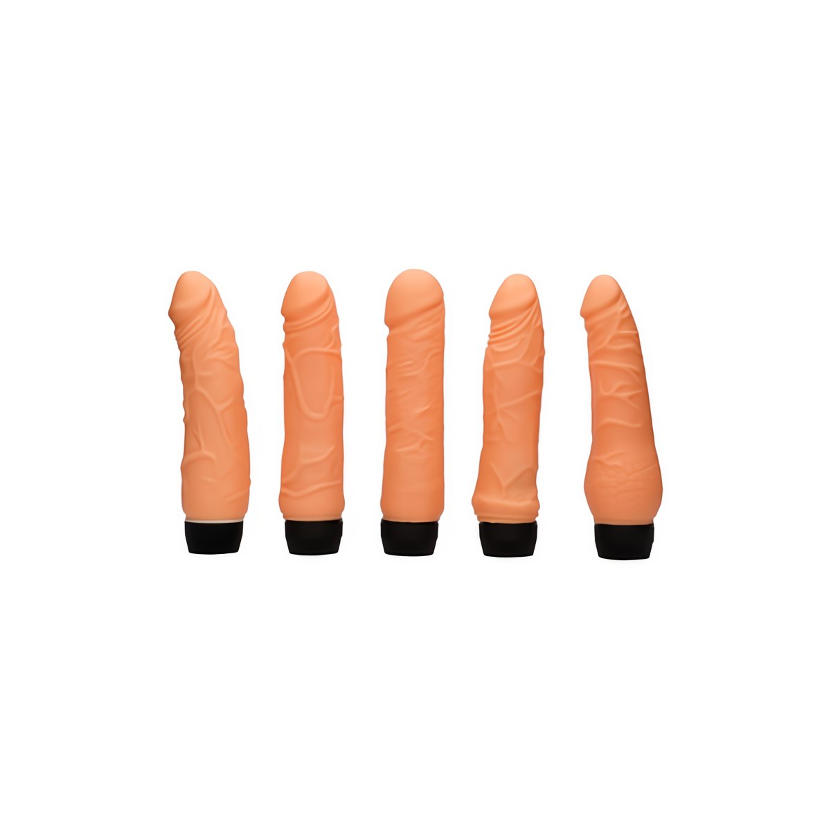 'Bedside Companions Set van 5 Flexibele Vibrators - Verschillende Maten' - EroticToyzRealistische VibratorsSeven Creations