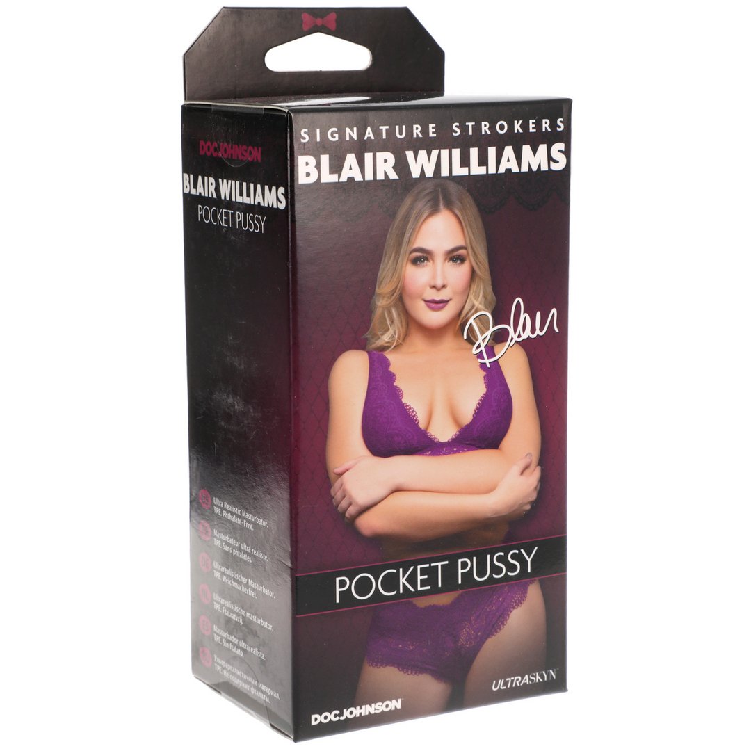 Blair Williams - ULTRASKYN Pocket Pussy Masturbator - EroticToyzProducten,Toys,Toys voor Mannen,Masturbators Strokers,Handmatige Masturbator,Vagina Masturbator,,GeslachtsneutraalDoc Johnson