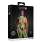 Bodystocking Met Halternek - Neon Roze of Neon Groen - Pleasureplay BodystockingsOuch! by Shots