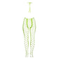 Bodystocking Met Halternek - Neon Roze of Neon Groen - Pleasureplay BodystockingsOuch! by Shots