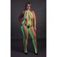 Bodystocking Met Halternek - Neon Roze of Neon Groen - Pleasureplay BodystockingsOuch! by Shots
