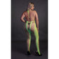 Bodystocking Met Halternek - Neon Roze of Neon Groen - Pleasureplay BodystockingsOuch! by Shots