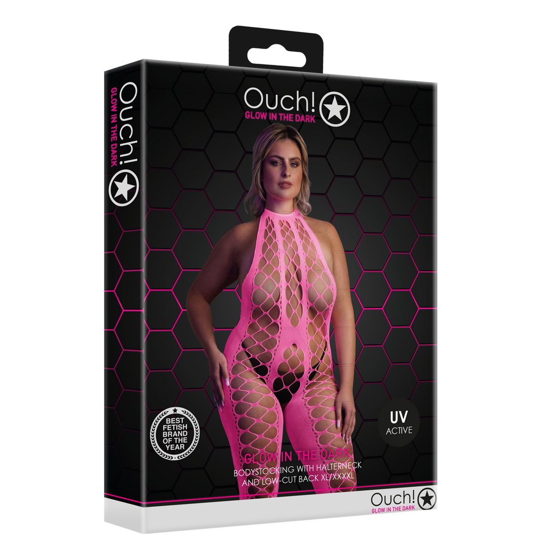 Bodystocking - Neon Roze - Pleasureplay BodystockingsOuch! by Shots
