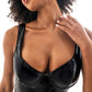 Bodysuit - Vinyl & Tule Zwart, Maat L - Pleasureplay Bodysuits TeddiesMapalé
