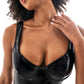 Bodysuit - Vinyl & Tule Zwart, Maat L - Pleasureplay Bodysuits TeddiesMapalé