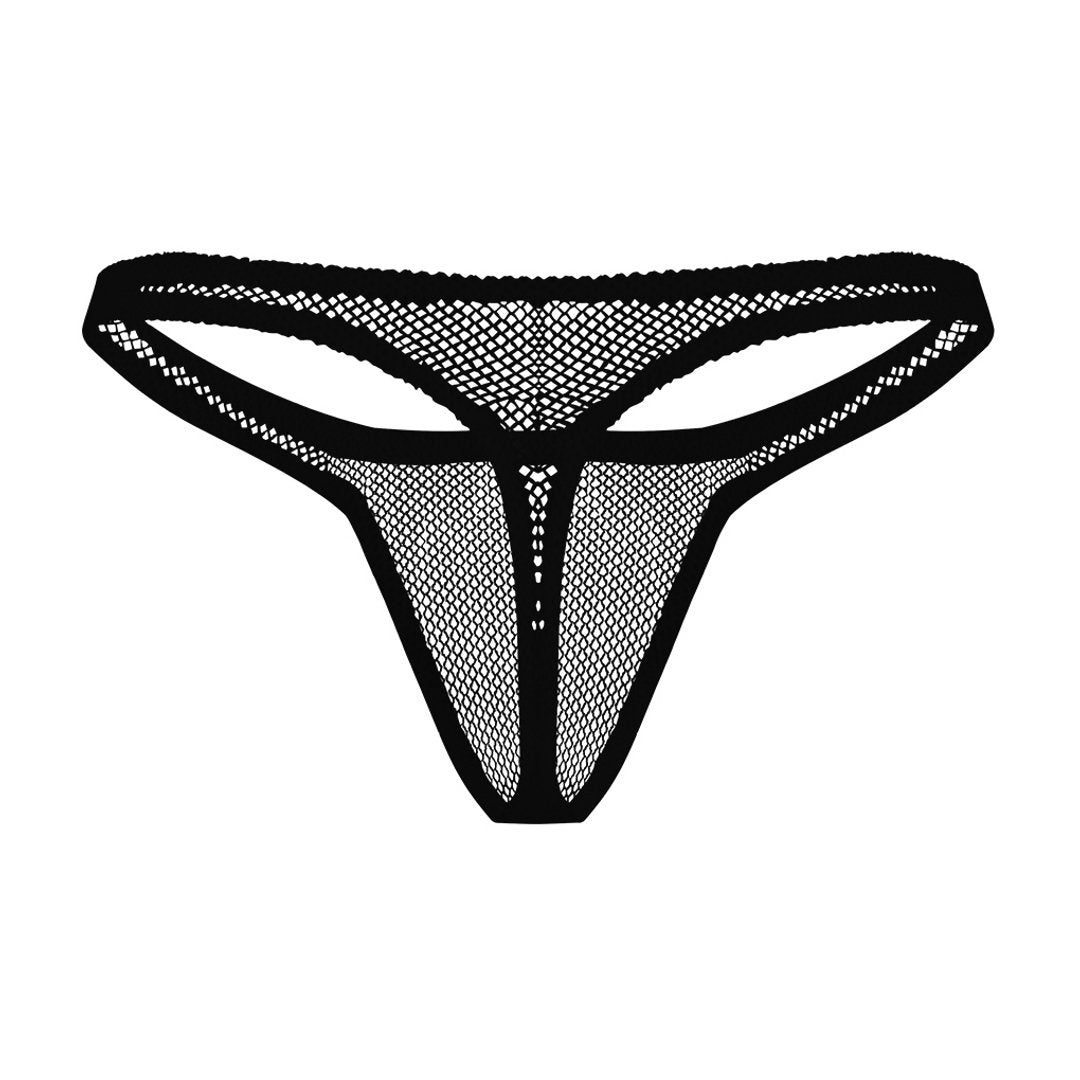 Bong Thong - M - Black - EroticToyzProducten,Lingerie,Lingerie voor Hem,Strings,,MannelijkMale Power