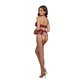 Bralette en Garter Panty - XL Verrassend Mulberry - Pleasureplay 2 - Delige SetDreamgirl