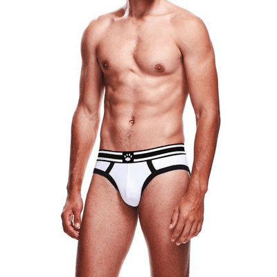 Brief - Wit/Zwart - Pleasureplay Producten,Lingerie,Lingerie voor Hem,Briefs,,MannelijkProwler