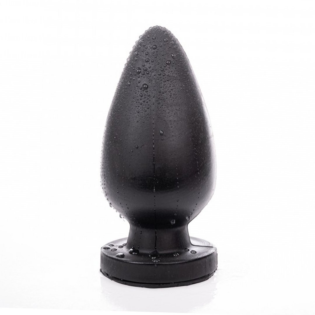Buttplug XL - 21,5 cm Zwart - Pleasureplay Voorbinddildo'sHung System