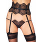 Jarretellegordel Met Kousen - Plus Size Zwart - Pleasureplay Kousenbanden/Jarretels7 Heaven