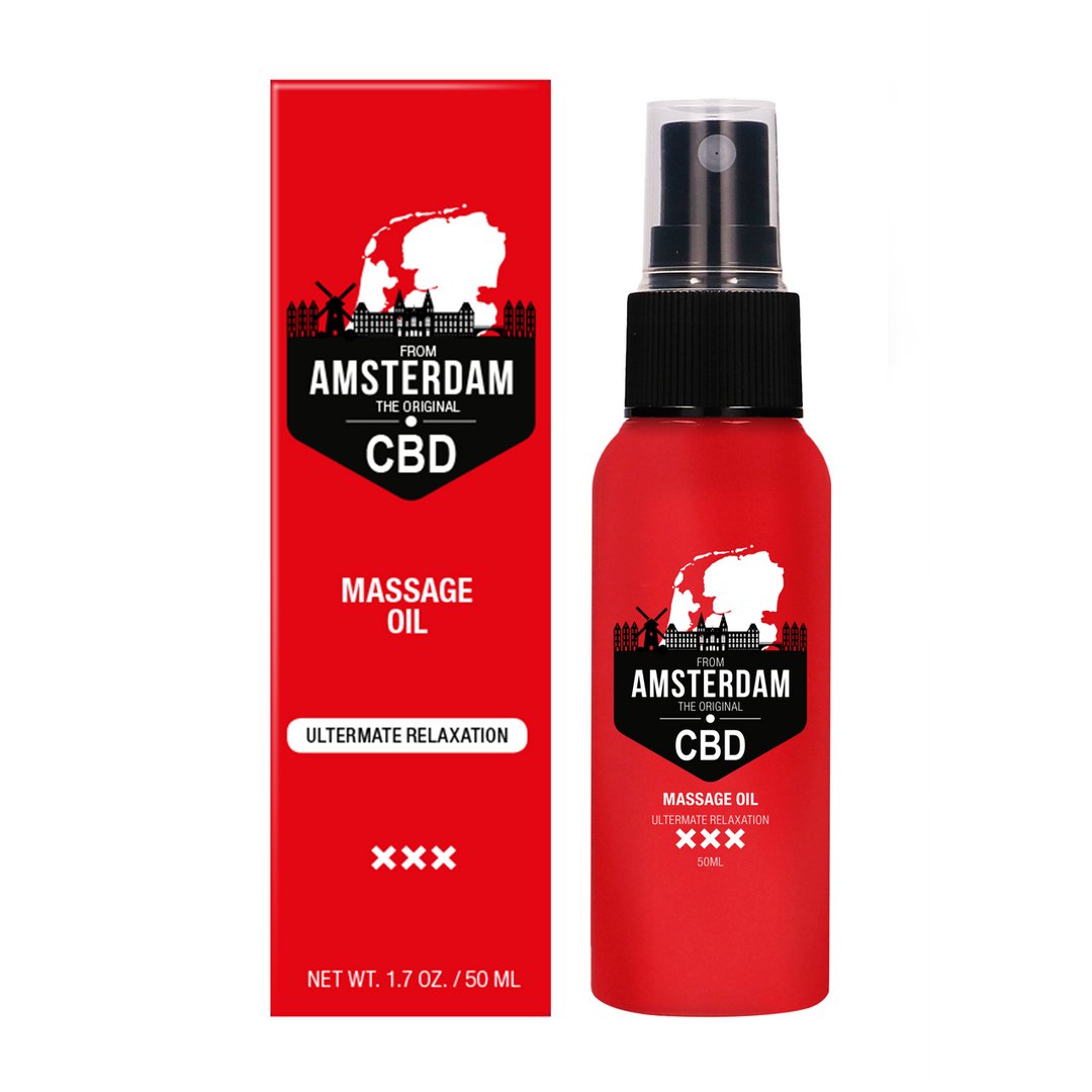 CBD Massageolie uit Amsterdam - 50 ml - EroticToyzProducten,Veilige Seks, Verzorging Hulp,Massage,Massage OliÃ«n,,GeslachtsneutraalPharmquests by Shots