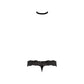 Choker Thong - M - Black - EroticToyzProducten,Lingerie,Lingerie voor Hem,Strings,,MannelijkMale Power