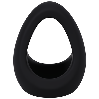 Cockring Met Balondersteuning - Zwart Siliconen - Pleasureplay CockringenDoc Johnson