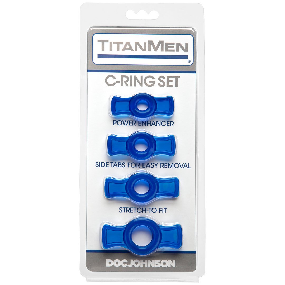Cockring Set - 4 Stuks Verstelbare Ringen - Pleasureplay CockringenDoc Johnson