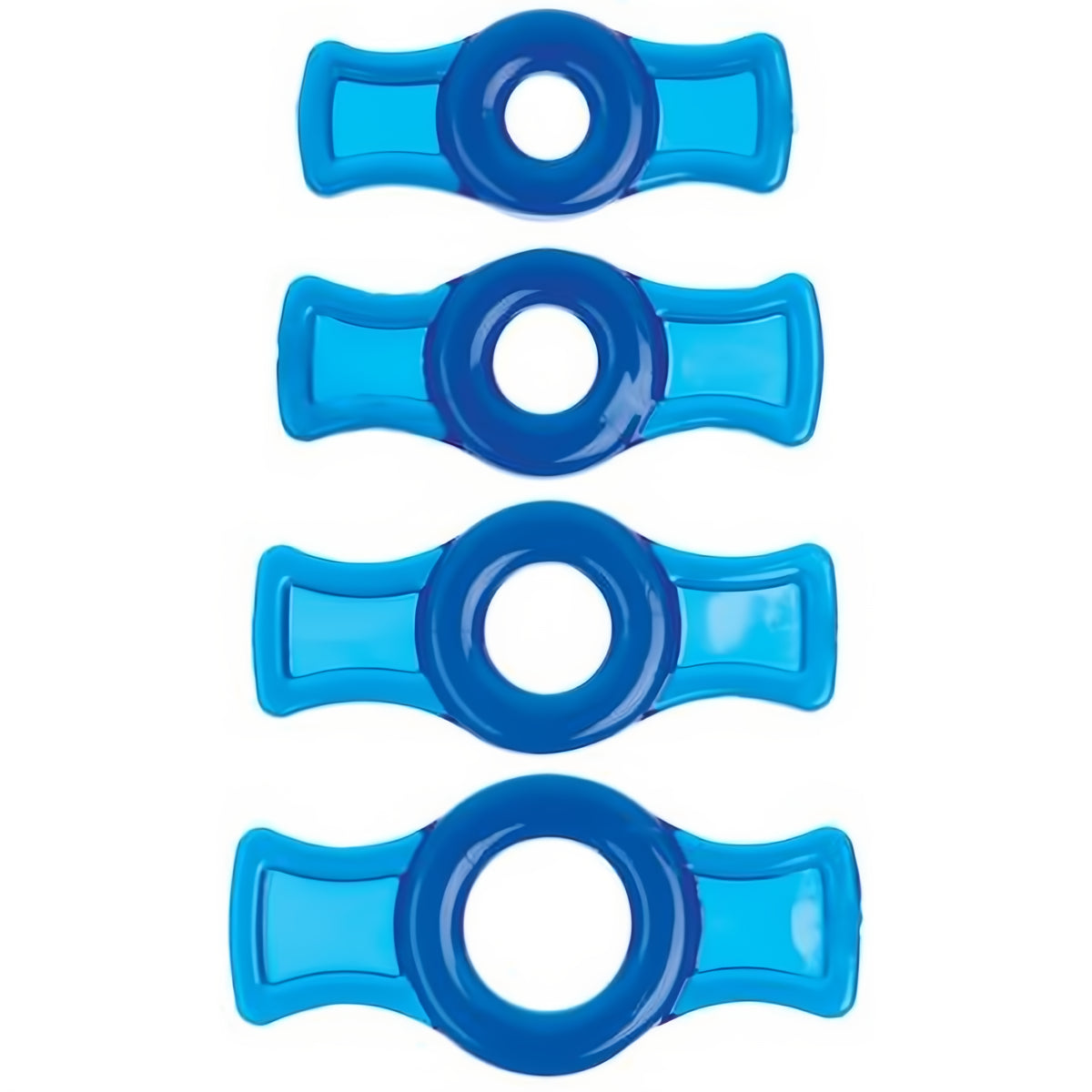 Cockring Set - 4 Stuks Verstelbare Ringen - Pleasureplay CockringenDoc Johnson