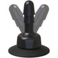 'Deluxe 360 Swivel Butt Plug Met Zuignap - 2 Stuks - Zwart' - EroticToyzAccessoiresDoc Johnson