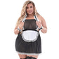Babydoll Jurk Met G - String - 2XL - Zwart - Pleasureplay KostuumsMagic Silk