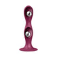 Dubbele Gewogen Dildo - Rood - Pleasureplay Buttplugs Anale Dildo's Niet VibrerendSatisfyer