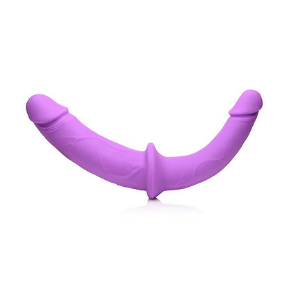 'Double Charmer Silicone Dubbele Dildo met Harnas - Paars' - EroticToyzDubbelXR Brands