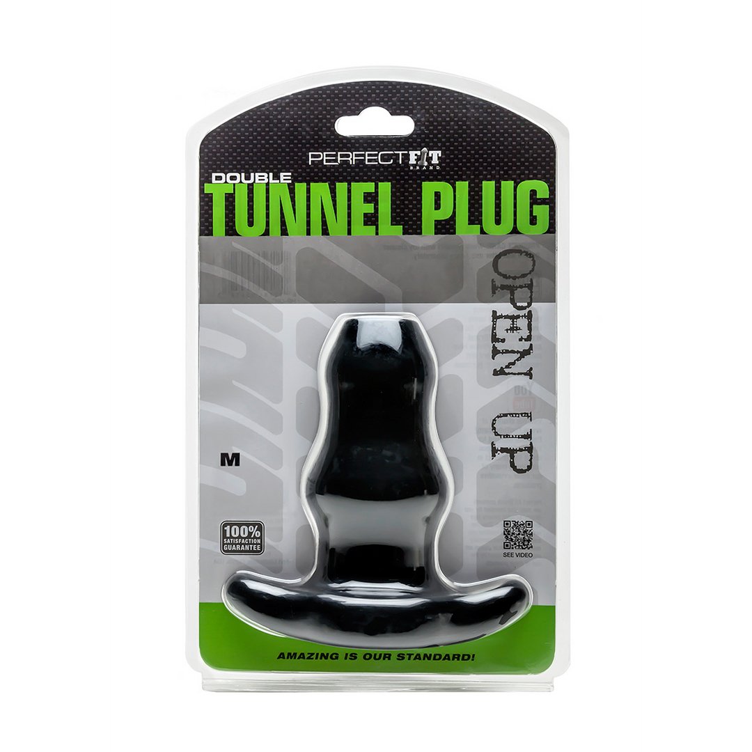 Double Tunnel Plug - Hollow Butt Plug - M - EroticToyzProducten,Toys,Anaal Toys,Buttplugs Anale Dildo's,Buttplugs Anale Dildo's Niet Vibrerend,,MannelijkPerfectFitBrand