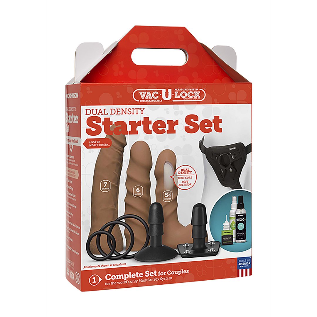 Dual Density ULTRASKYN Toy Set for Starters - EroticToyzProducten,Toys,Dildos,Realistische Dildo's,Voorbinddildo's,Voorbinddildo's,Kits Sets,Sets voor Koppels,Toy Sets,,GeslachtsneutraalDoc Johnson