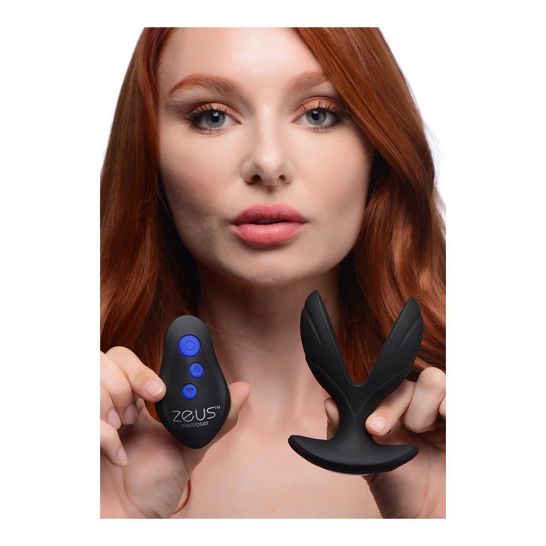 Electro - Spread - Vibrating and E - Stim Silicone Butt Plug - EroticToyzProducten,Toys,Anaal Toys,Buttplugs Anale Dildo's,Buttplugs Anale Dildo's Vibrerend,Toys met Electrostimulatie,Anaal,,GeslachtsneutraalXR Brands