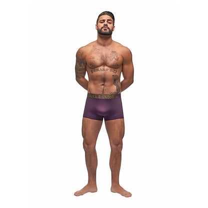 Enhancer Short - S - Eggplant - EroticToyzProducten,Lingerie,Lingerie voor Hem,Boxershorts,,MannelijkMale Power