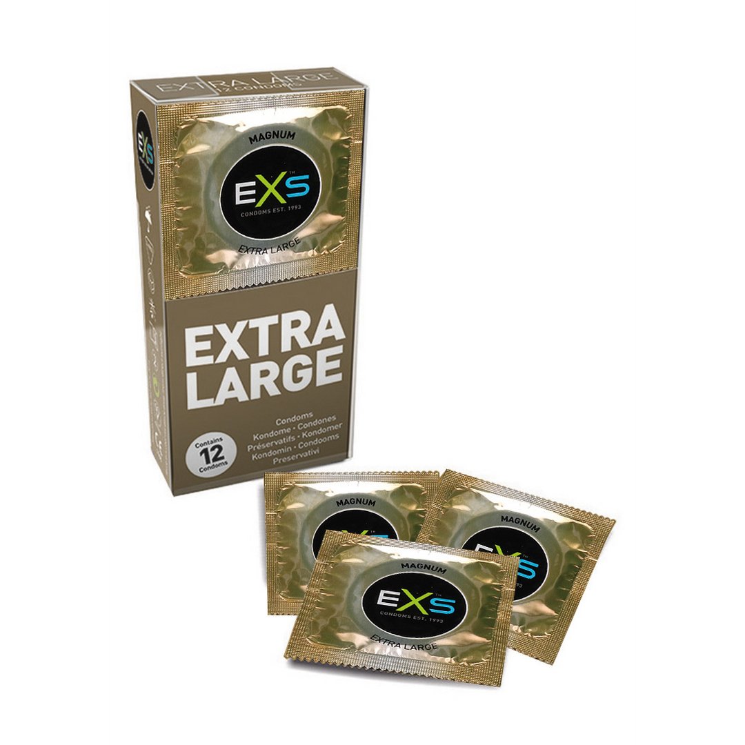 EXS Magnum - Condoms - 12 Pieces - EroticToyzProducten,Veilige Seks, Verzorging Hulp,Veilige Seks,Condooms voor Mannen,,MannelijkEXS