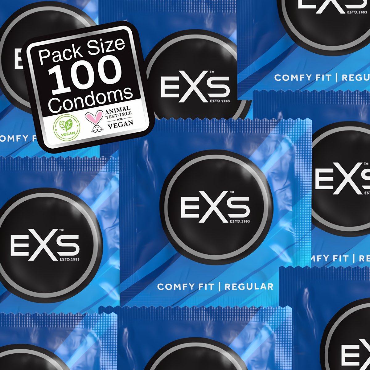 EXS Regular Condooms - 100 Stuks - 54 mm - Ultra Dun - EroticToyzCondooms voor MannenEXS