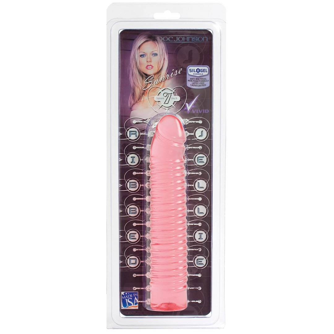 Gelei Dildo - Geribbeld 18 cm - EroticToyzRealistische Dildo'sDoc Johnson