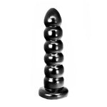 Geribbelde Dildo - Zwart 27,5 cm - EroticToyzVoorbinddildo'sHung System