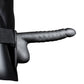 Holle Strap - On - Geribbeld 21 cm - Metallic Zwart - Pleasureplay HolOuch! by Shots