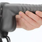 Holle Strap - On - Geribbeld 21 cm - Metallic Zwart - Pleasureplay HolOuch! by Shots