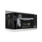 Holle Strap - On - Geribbeld 21 cm - Metallic Zwart - Pleasureplay HolOuch! by Shots