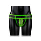 Gestreepte Jockstrap met Glow - in - the - Dark Effect - XL - EroticToyzJocksOuch! by Shots