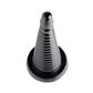 Giant Ribbed Anal Cone - Black - EroticToyzProducten,Toys,Anaal Toys,Buttplugs Anale Dildo's,Buttplugs Anale Dildo's Niet Vibrerend,,XR Brands