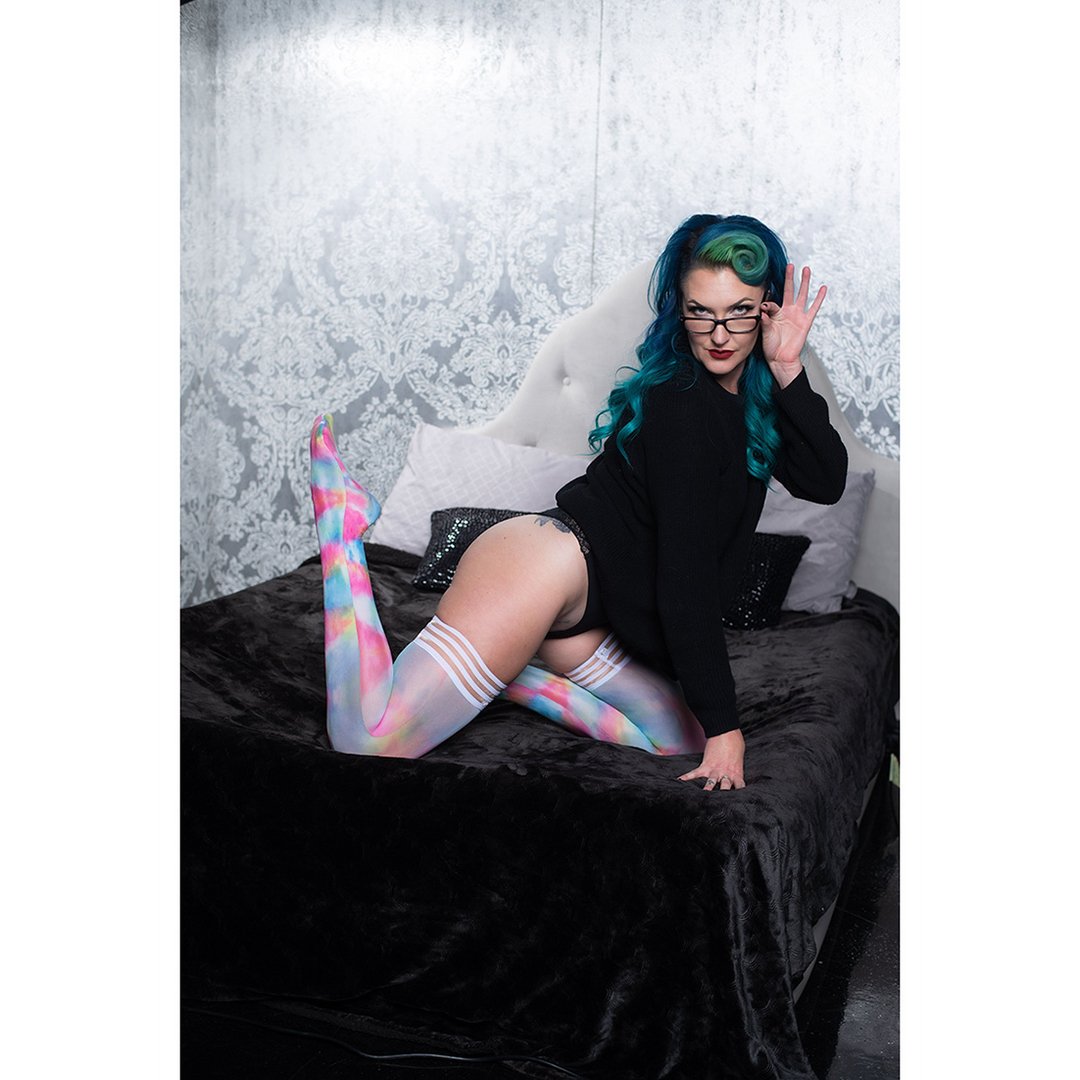 Gilly - Thigh High - D - Rainbow - EroticToyzProducten,Lingerie,Accessoires Lingerie,Kousen,,VrouwelijkKix'ies