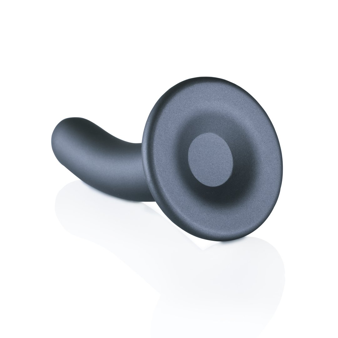 Gladde Silicone G - spot Dildo - 12 cm met Sterke Suction Cup en Metallic Kleur - EroticToyzSiliconen Dildo'sOuch! by Shots